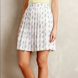 Anthropologie Sunbathers Pleated Skirt